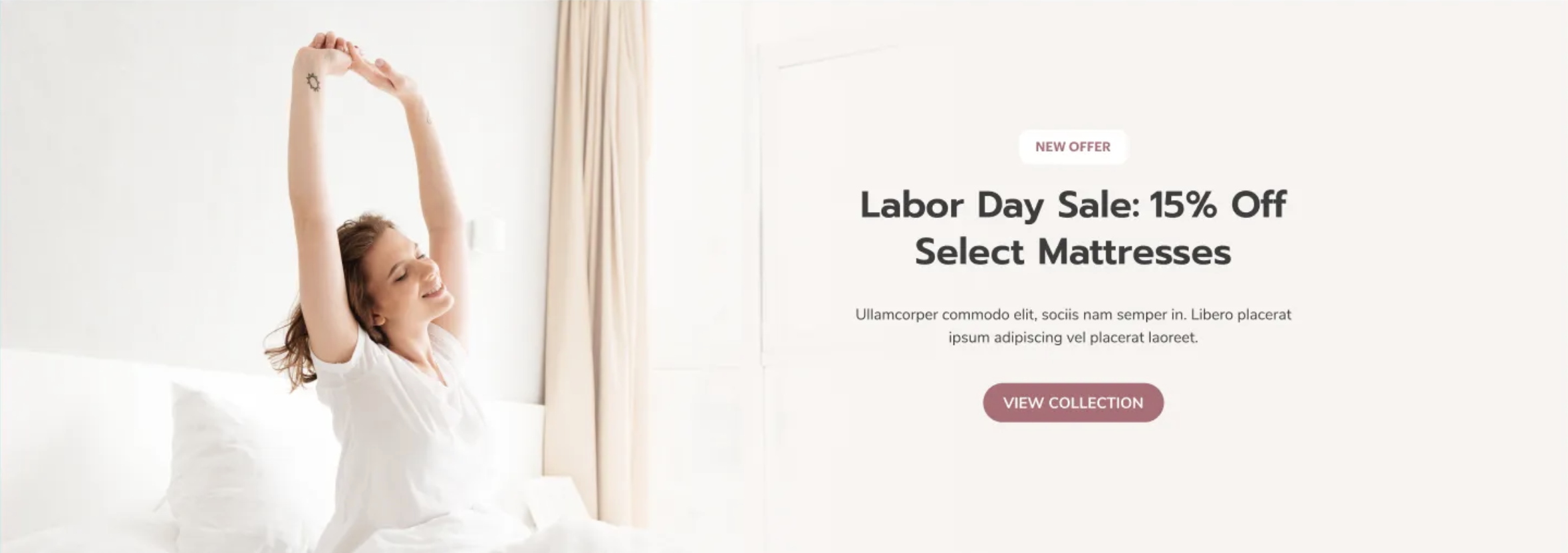Labor Day Sale – 15% off select mattresses